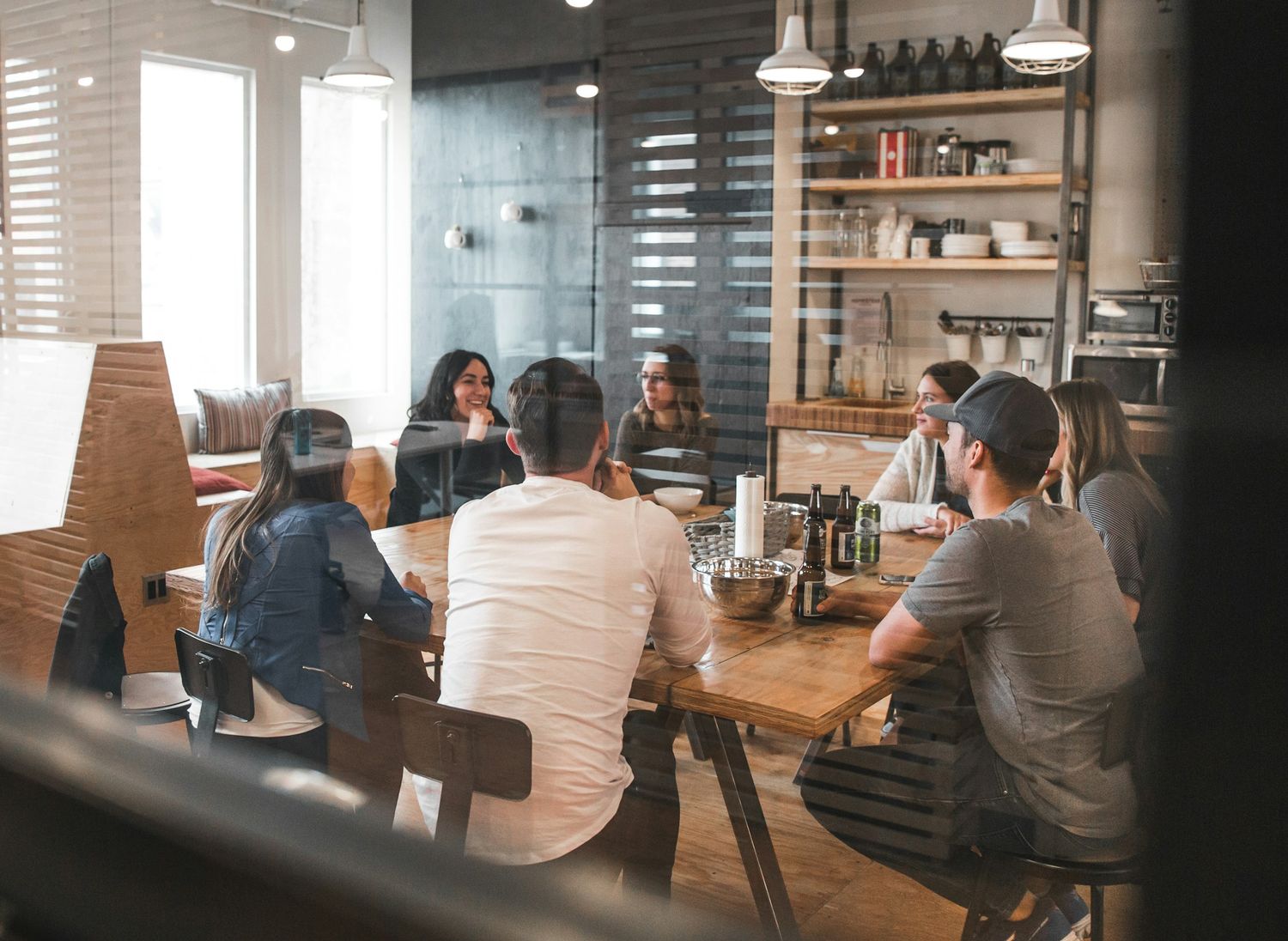 Consultants collaborating during a working session
